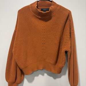 Forever 21 Rust Cowl Neck Sweater